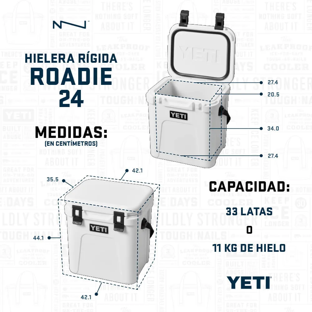 10022200000 HIELERA RIGIDA ROADIE 24 TAN MARCA YETI