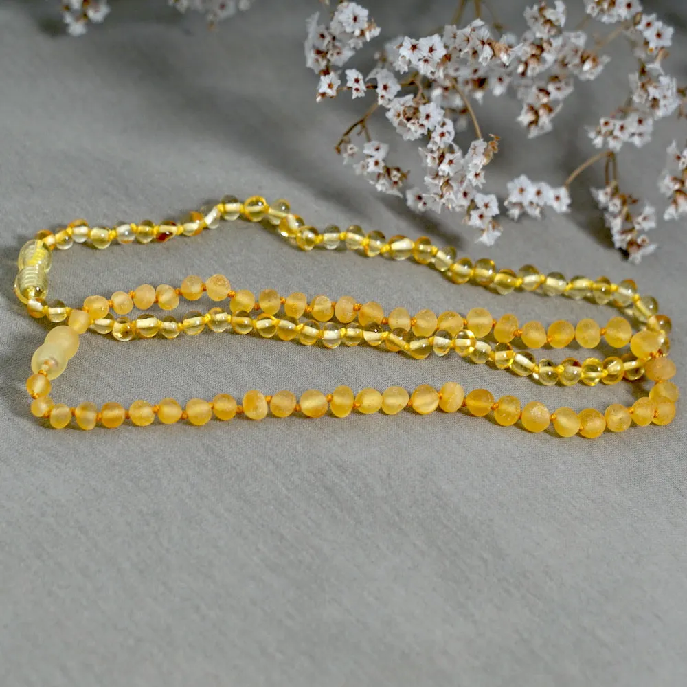 Amber Baby Necklace - Lemon