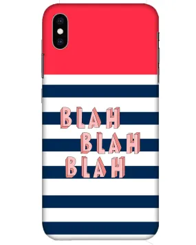 BLAH BLAH  |  iPhone XS Phone Case