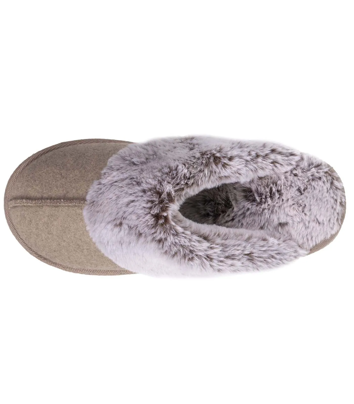 Chaussons mules Femme Taupe Chiné