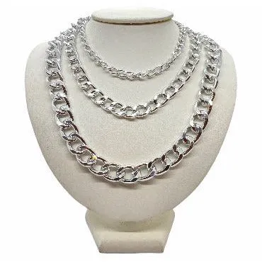 Chunky Chain Link  3 pcs Statement Necklace