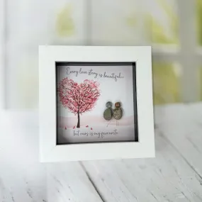 Every Love Story Is Beautiful Pebble Frame