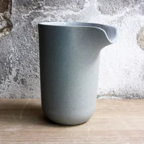 Jug, Stone Blue w/ white glaze (large)