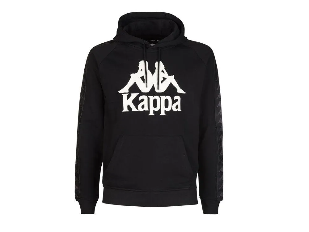 KAPPA 222 Banda Hurtados Felpa Uomo Black White Antique 3111HWW