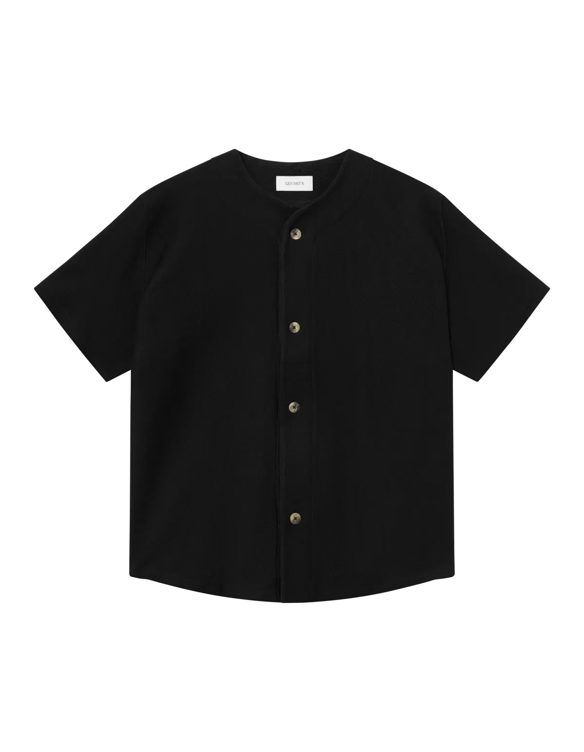 Les Deux Barry Baseball Jersey SS Shirt - Black