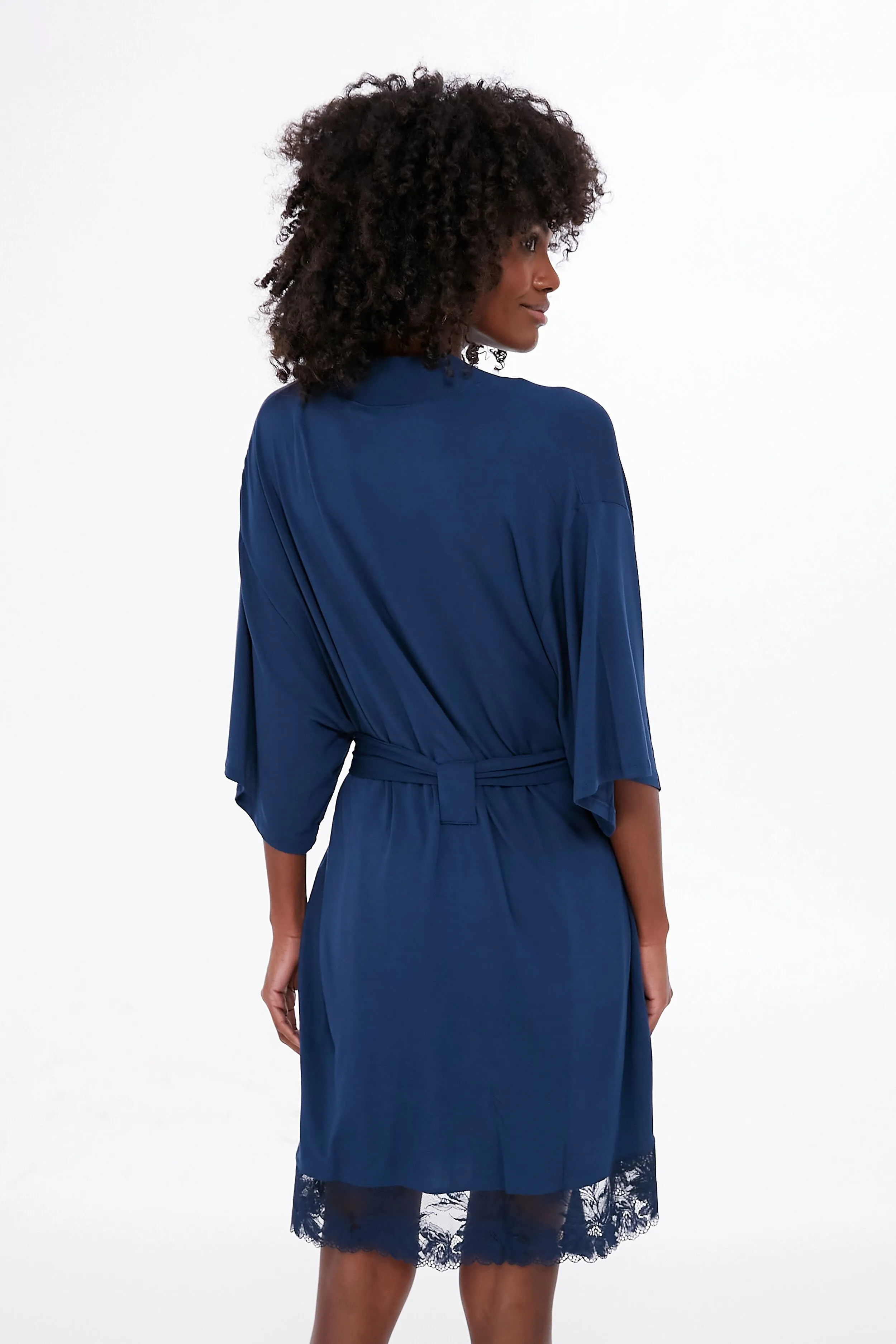 Navy Rosalia Robe