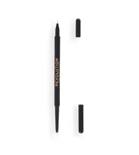 Revolution -  Delineador de ojos Felt & Kohl Precision Dual Liner - White