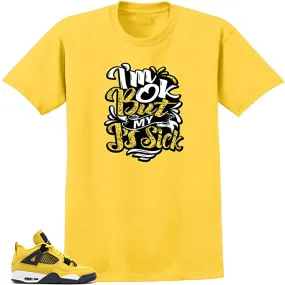 Shirt to match Jordan 4 Retro Lightning - Sick J's