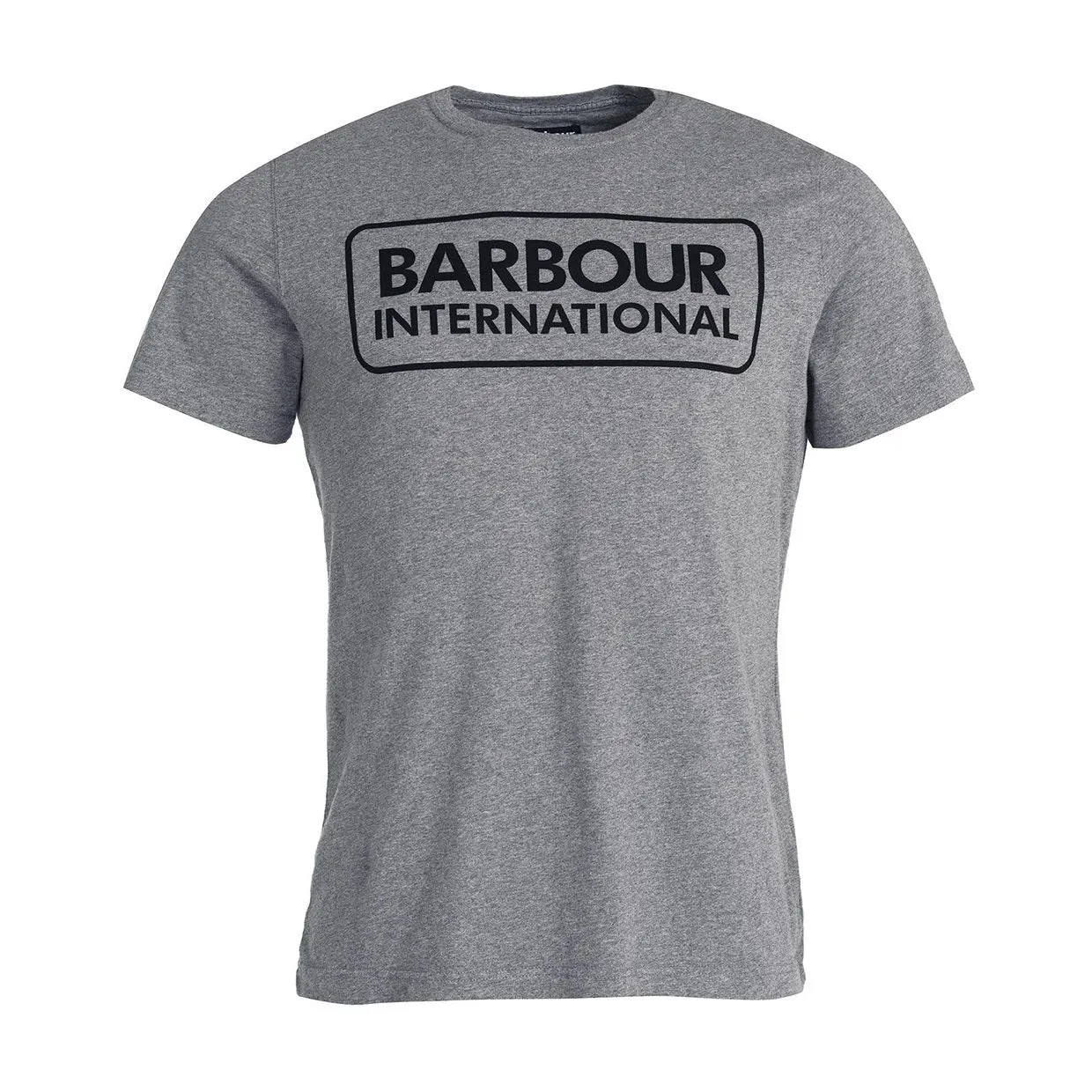 T-shirt Barbour International Essential Logo Grigio Melange