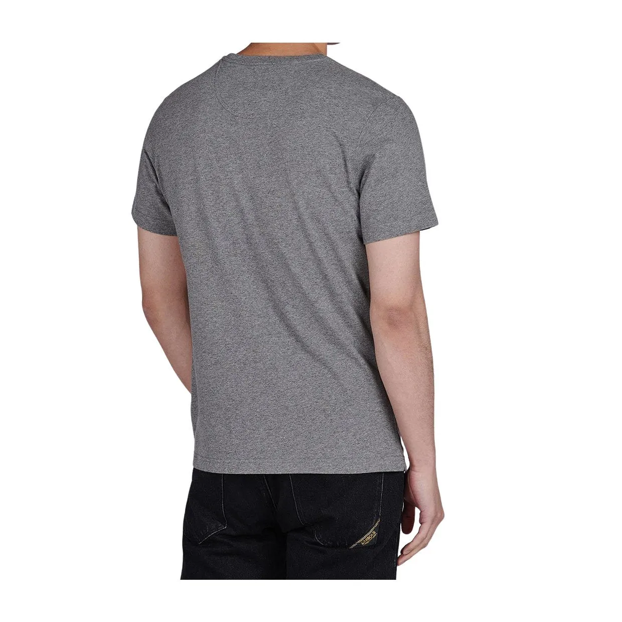 T-shirt Barbour International Essential Logo Grigio Melange