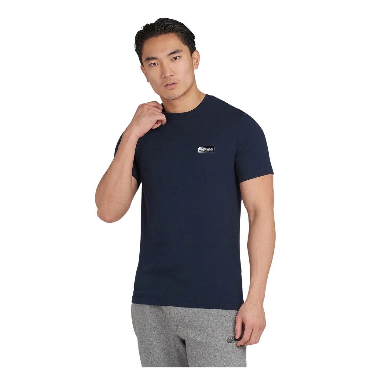 T-shirt Barbour International Small Logo Blu Navy