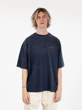 T-shirt effetto dirty dark blue