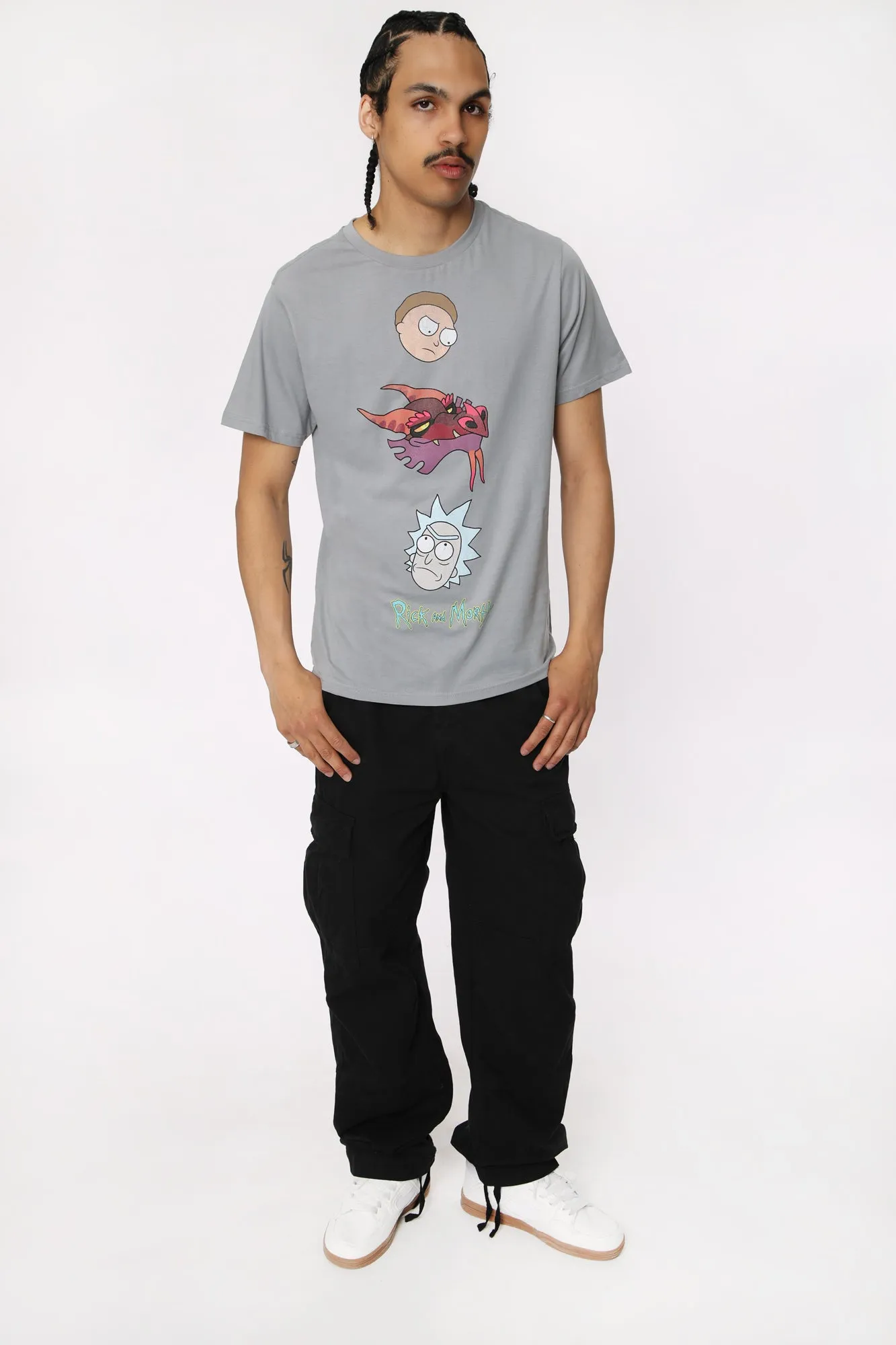 T-Shirt Imprimé Rick et Morty Homme