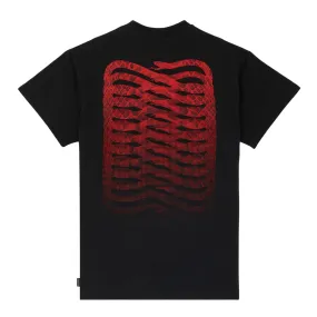 T-shirt Propaganda Ribs Skin Nero / Rosso