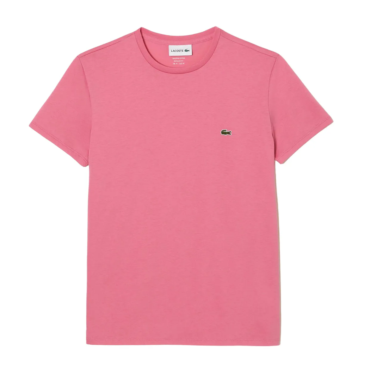 T-shirt Uomo Lacoste Girocollo Cotone Pima Rosa