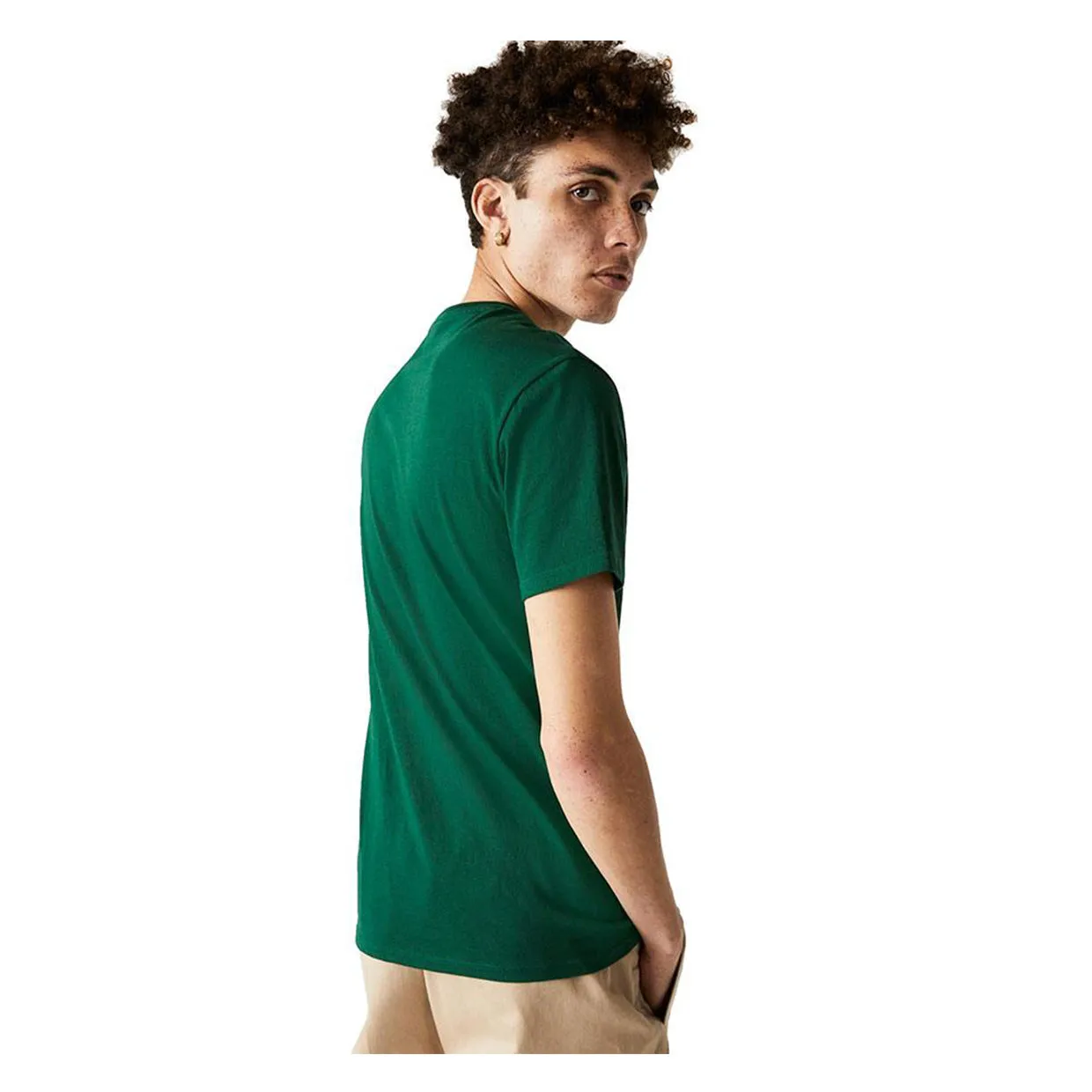 T-shirt Uomo Lacoste Girocollo Verde