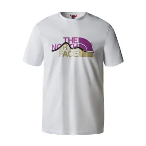 T-shirt Uomo The North Face Mountain Line Bianco