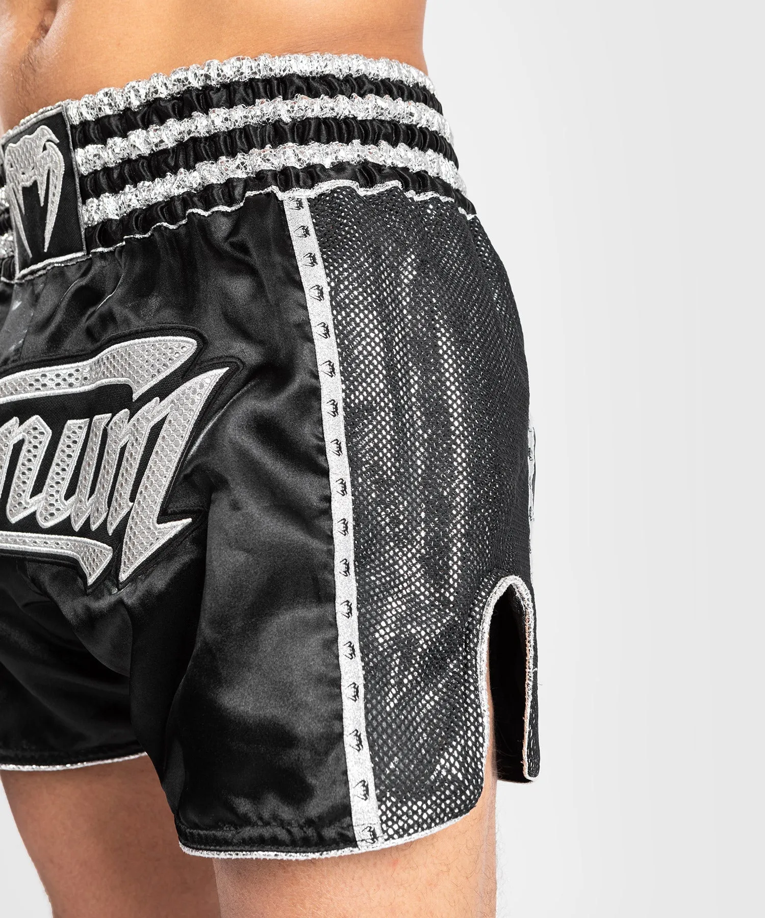 Venum Absolute 2.0 Muay Thai Shorts - Black/Silver