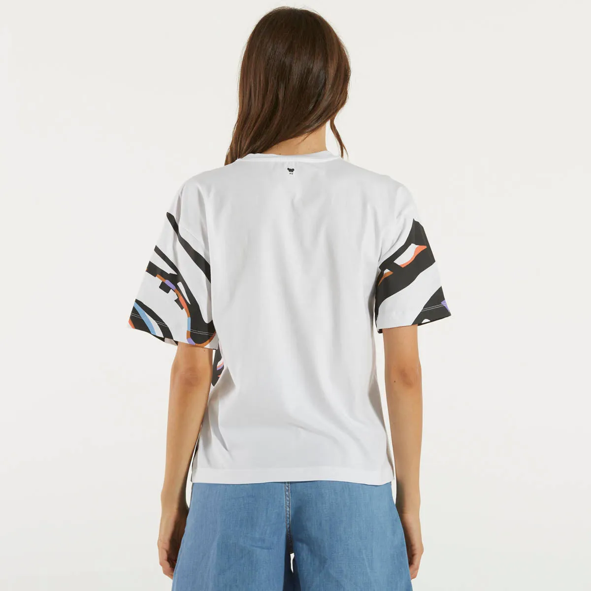 Weekend Max Mara t-shirt bianca con stampa