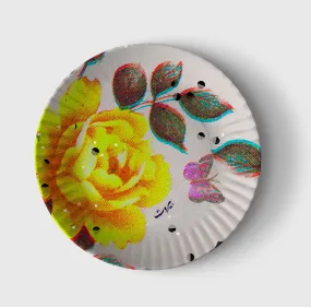 Ya Salam | yellow rose plate